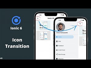 How to implement Side Menu Hamburger Icon Animation | Ionic | HTML, CSS