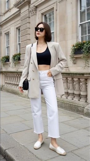 Casual chic look for everyday ✨🩷 #beauty #streetstyle