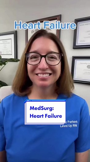 Cathy breaks down heart failure and some handy #mnemonics #nurse #nursingschool #NCLEX #leveluprn #ati #nursesoftiktok #medicalsurgicalnursing