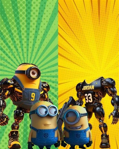 wrong eyes 👀 challenge with TRANSFORMER MINIONS subscribe please for more videos