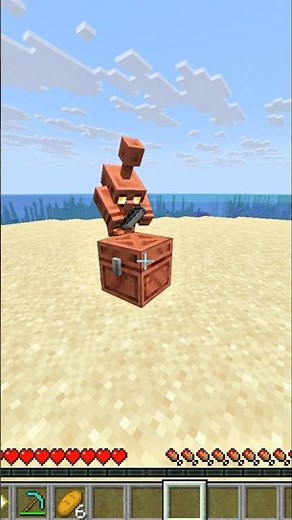 easy way to find the buried treasure chest in Minecraft 🤯🔥