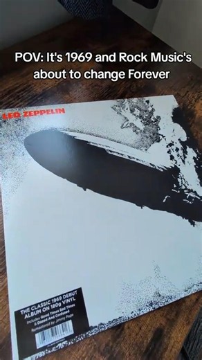 POV: It’s 1969… the needle drops and rock music is about to change forever #rockmusic #ledzeppelin