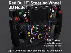 Red Bull F1 Steering Wheel 3D Model: Sim Racing STL File *digital Item - Etsy