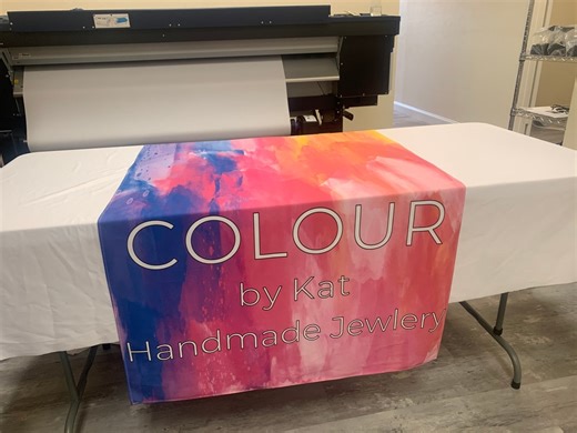 Custom Table Runner With YOUR Logo and Text, Fast Shipping ,promotional Advertising, Table Cloth, Business Event - Etsy