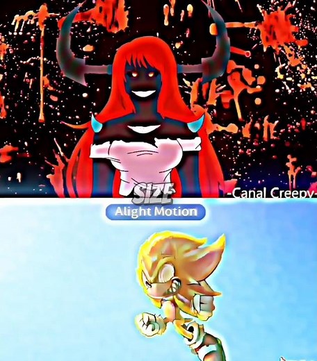 Fleetway Sonic VS Lazari #vsedit #creepypasta