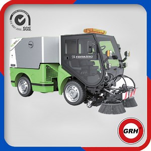 [Hot Item] Outdoor Road Sweeper with 2200mm Cleaning Width, Ride on Floor Sweeper with Imported Brush Motor