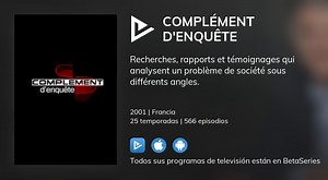 Ver Complément d'enquête temporada 15 streaming