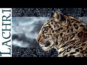 Speed painting leopard demonstration in acrylic w/ Lachri