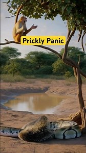 When prank meets panic! 😂🐒🦔🐍 #shorts