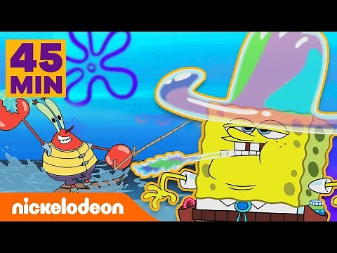 SpongeBob | 45 minut najdziwniejszych wakacji SpongeBoba | Nickelodeon Polska