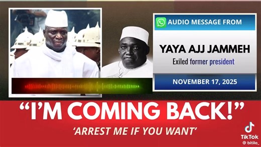 Exile is like death. You cannot understand it until it happens to you. Part 4 | Dignity Jaiteh | Facebook