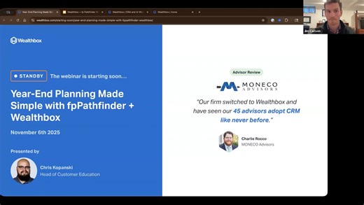 Year-End Planning With fpPathfinder & Wealthbox