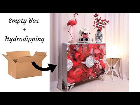 DIY STORAGE USING EMPTY BOXES & HYDRO DIPPING| STORAGE AND ORGANIZATION IDEA 2019
