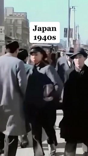 Life in Japan in the 1940s (colorized)! #history #japan #1940s
