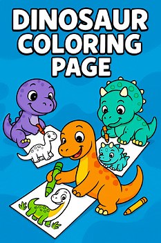 Dinosaur Coloring Pages 20 Cute Dino + 10 Bonus Dinosaur Printable for Kids