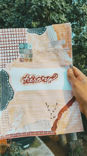 #HISTORY COVER PAGE IDEAS 🍃🌷 #lifeisbutadream #natureenthusiast