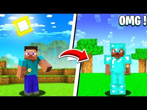 Minecraft but torch gives op items !