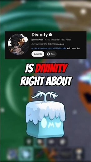 Is DIVINITY Right About BLIZZARD in Blox Fruits? #bloxfruits