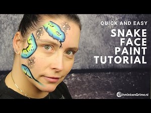 Snake Face Paint Tutorial | Quick Face Paint Tutorial | 2 Minute Face Paint