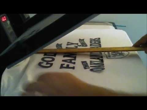 How to press a t-shirt using a vinyl cutter & Heat press