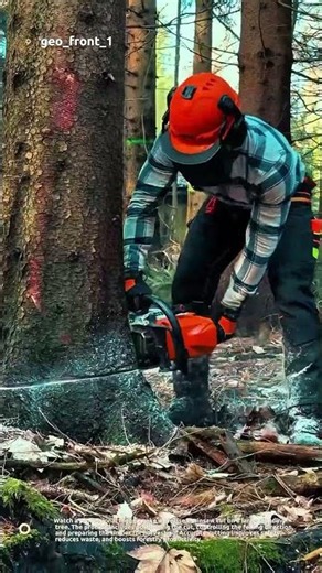 Massive Tree Felling with a Chainsaw | Precision Logging in Action