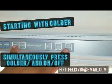 SUBZERO TOP SECRET MENU "SERVICE" ON DISPLAY SUBZERO NOT COOLING 50 EC 40 EC...