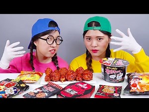 Spicy Food Challenge Mukbang DONA Indonesia