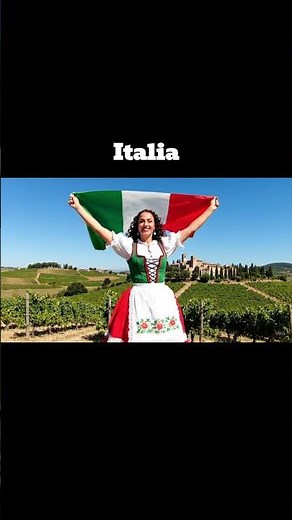 “Italian Girl Dancing with National Flag 🇮🇹 | Traditional Tarantella Dance”