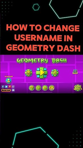 How to change your username in geometry dash full tutorial #trending #skibiditoilet #viralvideo