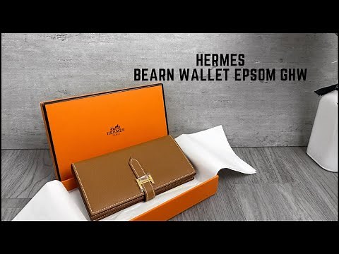 UNBOXING HERMES BEARN WALLET FULL HANDMADE EPS GOLD GHW