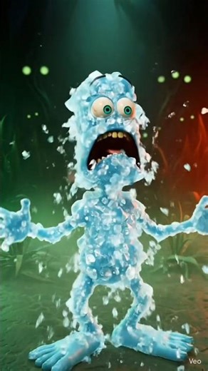 The Bizarre Science Behind the Blue Monster Scream 👹👻 shorts _ animation _ monster