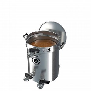 Our single vessel system continues to move forward as we get closer to our pre-sale and launch. We have BETA testers who are currently putting batches through the system, so stay tuned for their feedback. In the meantime, we want to give you a quick overview of a few unique features. The full system is compact and turn-key. The kettle, grain basket, lid, controller (not shown) and pump (not shown) will all be included, making it brew-ready out of the box. We’ve designed the basket lid so it can