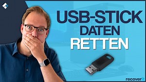 Ein beschädigtes USB Laufwerk reparieren und Daten wiederherstellen