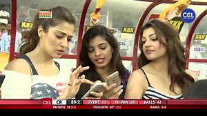 1.6M views · 22K reactions | Kajal Aggarwal And Laxmi Raai Cheering And Adding Energy To Chennai Rhinos | Celebrity Cricket League | Facebook