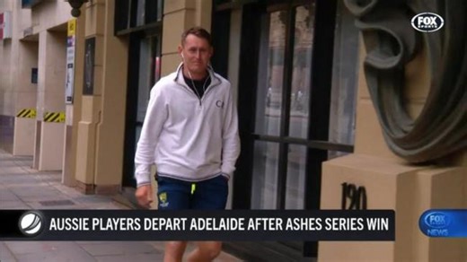 Australian cricket team leaves Adelaide