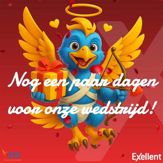⏳ De Valentijn‑countdown loopt! 💘 Cupido Felix is er bijna klaar voor 💘🪽 Wil je meedoen met onze Valentijnswedstrijd? ➡️ Volg ons op FB of Instagram! Alleen volgers kunnen winnen 😍🎁 ❤️ Begin februari vliegt Felix er volle bak in! 🪽🎉 #STSComputers #felixdefeniks #Exellent #lierlokaal #shoppeninlier #valentinesday #wedstrijd #VolgEnWin #Valentijn2026 | STS Computers