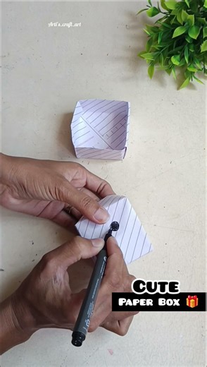 Easy Notebook Paper Box 🎁 Ideas #diy #origamicraft #paperbox #ytshorts #shorts #diybox #papercraft