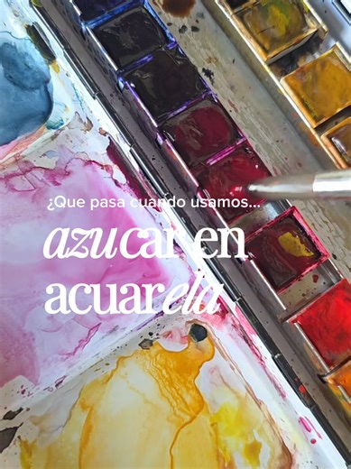 🎨🧘🏻‍♀️ Como una meditación dulce de azúcar con acuarela. Tips aquí: 👇 ✨️ 2 medidas de azucar ✨️ 1,5 medidas de agua caliente Revuelva y deja que se enfrie. ✨️Pon una base de la mezcla en tu hoja (idealmente bloc para acuarela de 300gr) y tomando pigmento con tu pincel empieza a hacer toquecitos. ✨️Exhala cada vez que toques tu hoja, y simplemente mira el color expandirse. Es una sensación linda de calma y a la vez expansión. Espero que te animes a probar 🫂🤍 #acuarela #meditacion #watercolo