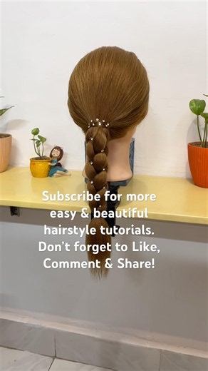 Easy Bubble Braid Hairstyle ✨ | Simple Ponytail Hairstyle for Long Hair
