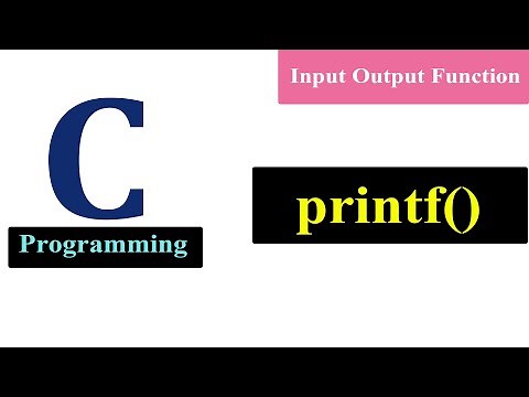 Printf Function in C Programming | Input Output Functions