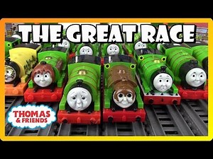 ALL PERCY RACE! THE GREAT RACE #271 THOMAS AND FRIENDS TRACKMASTER PERCY Toy Trains Kids