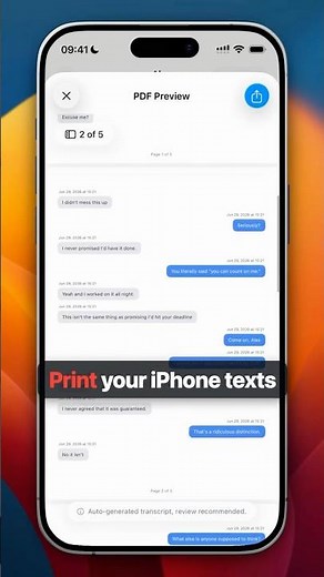 How to Print Text Messages from iPhone