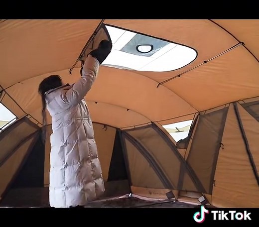 Snowstorm Camping: Warm and Cozy Tent Experience