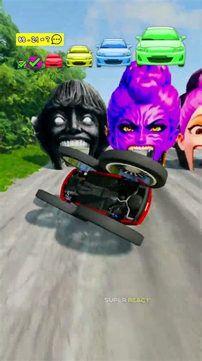 Big & Small Cars vs 67 X Rumi Demon X Rumi Half X Pocoyo #beamngdrive #kpop