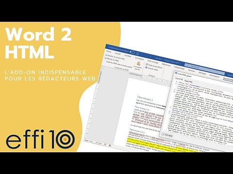 Word2HTML : conversion d'un document Word en HTML clean en un clic !
