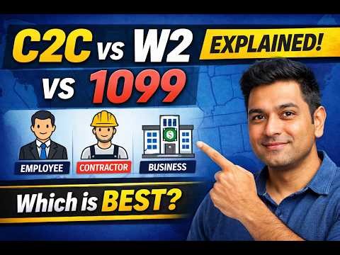Difference Between C2C, W2, and 1099 in US Recruitment
