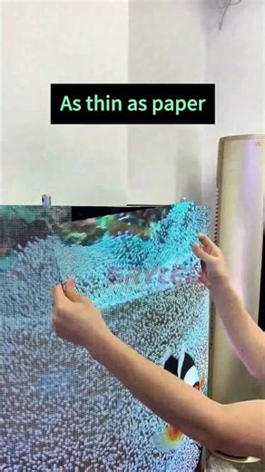 LED flexible screen can be bent and twisted as you like!