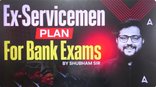 Bank Exam Preparation for Ex-servicemen by Shubham Sir