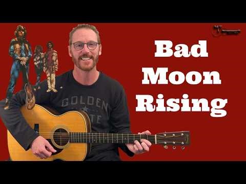 Bad Moon Rising (Acoustic) Guitar Lesson - Credence Clearwater Revival