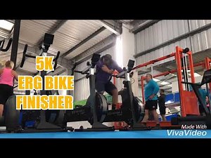 Concept 2 Bike Erg 5k finisher